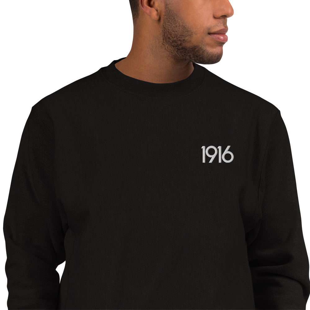 1916 White Stitch Crewneck